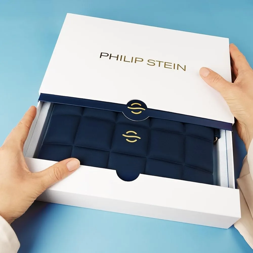 Philip Stein Classic Sleep Bracelet Kit, Rose Gold Plated Steel Case, Camel Strap