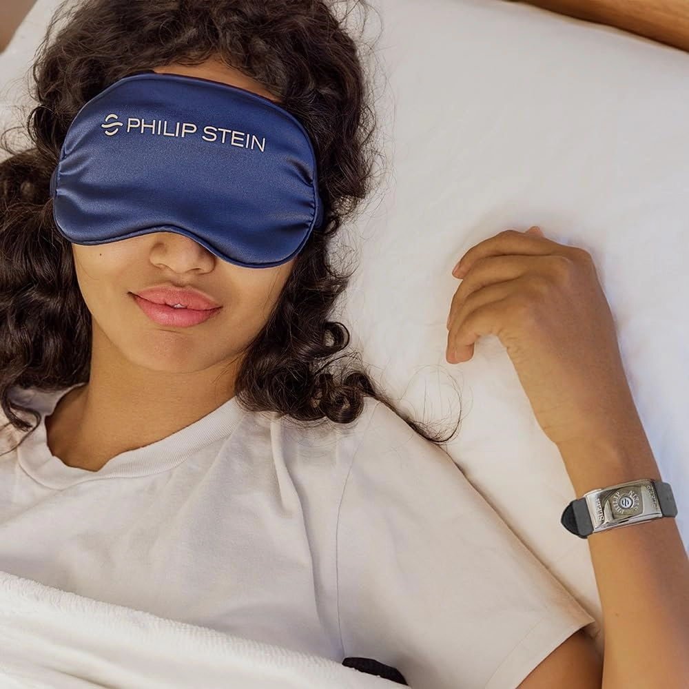 Philip Stein Classic Sleep Bracelet Kit, Steel Case, Grey Strap