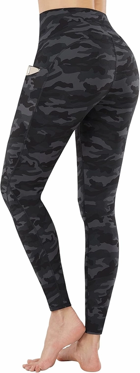 PHISOCKAT High Waist Yoga Pants Women with Pockets, Leggings for Women Tummy Control, Workout Leggings
