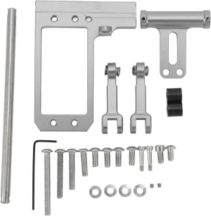 Pilipane RC Car Servo Mount with Hydraulic Steering Link High Strength Adjustable Aluminum Alloy Servo Bracket for VP F10 1/10 Scale RC Cars Color