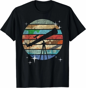 Planets Of Solar System Telescope Astronomy Science Fan T-Shirt