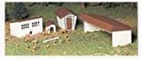 Plasticville U.S.A.(R) Classic Kits -- Farm Out-Buildings pkg(3)