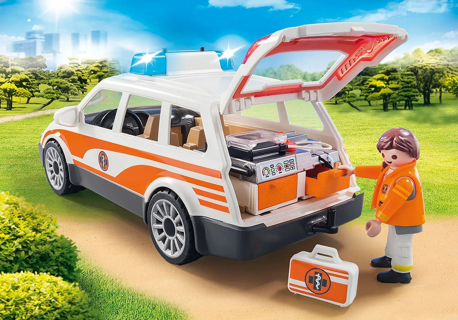 Playmobil City Life Emergency Car with Siren 70050