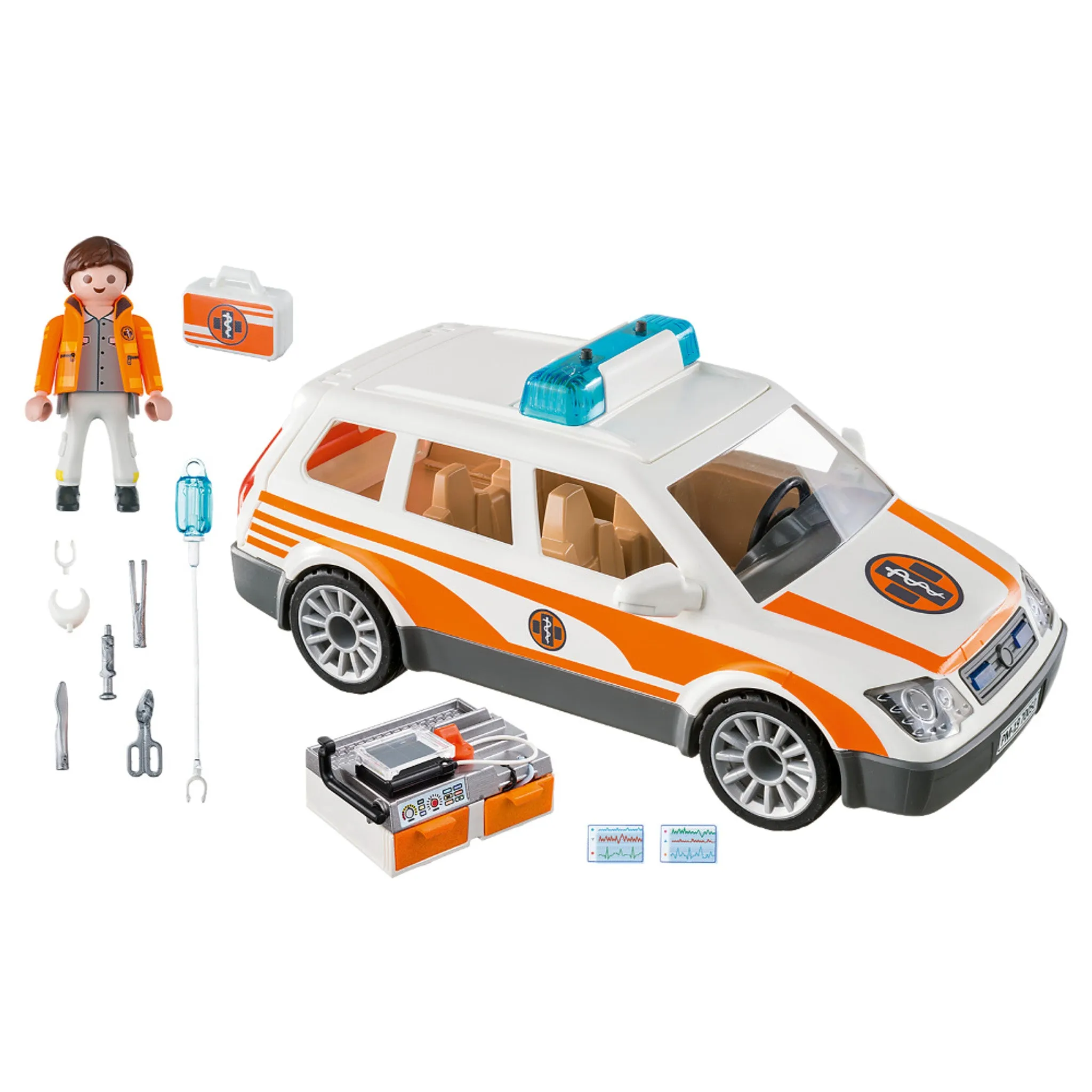 Playmobil City Life Emergency Car with Siren 70050