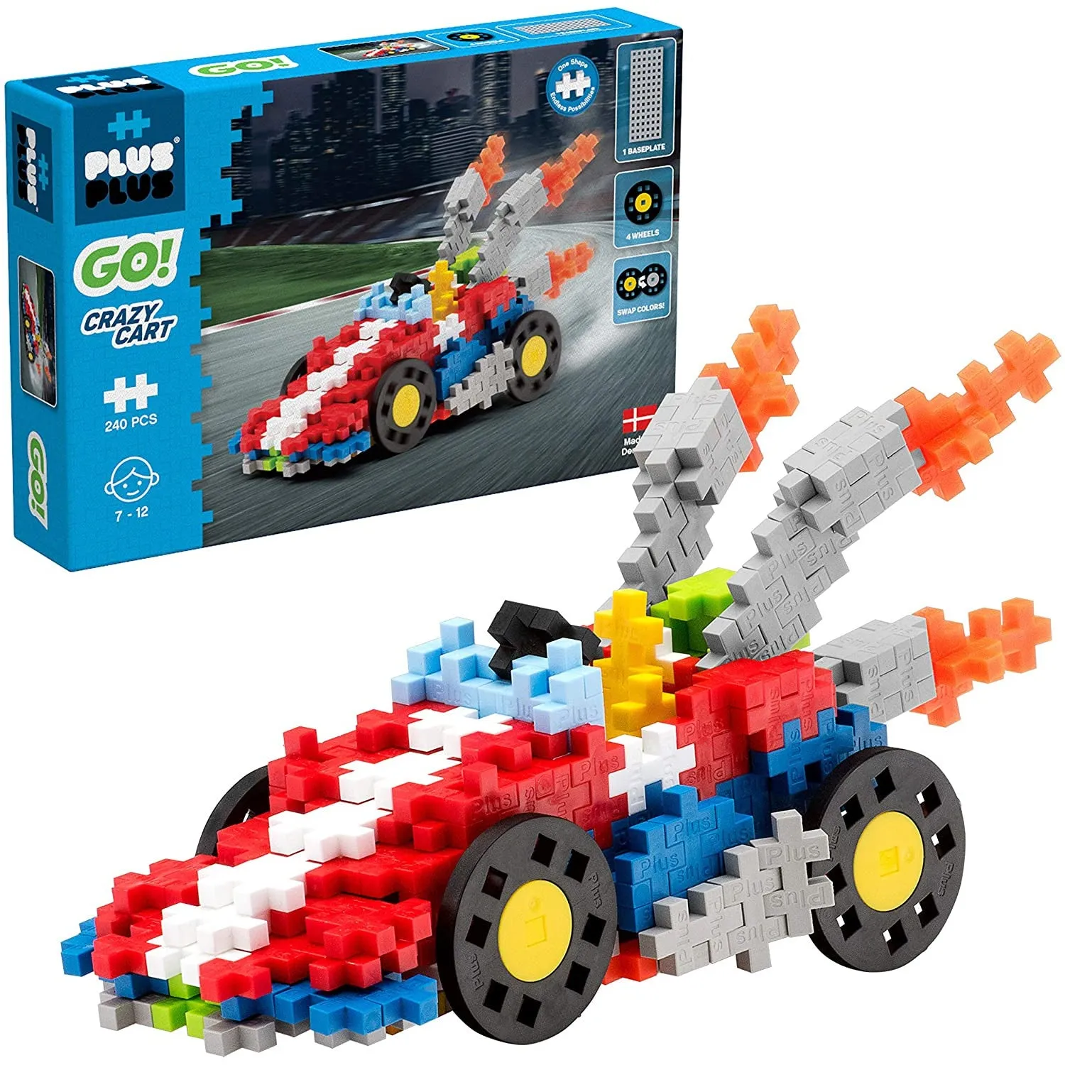 Plus Plus Go Crazy Cart 240pc