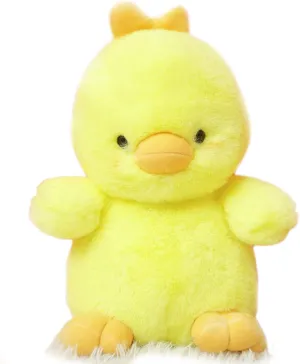 Plush Chick Stuffed Animal Toys Cuddly Soft Dolls Gifts Home Office Decorations Yellow 9 Inches