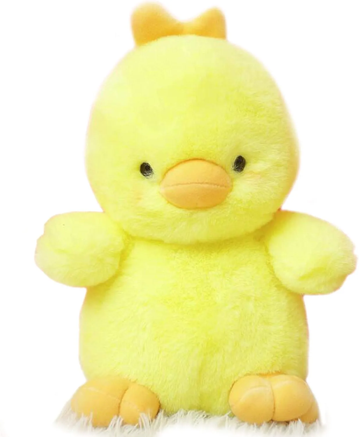 Plush Chick Stuffed Animal Toys Cuddly Soft Dolls Gifts Home Office Decorations Yellow 9 Inches