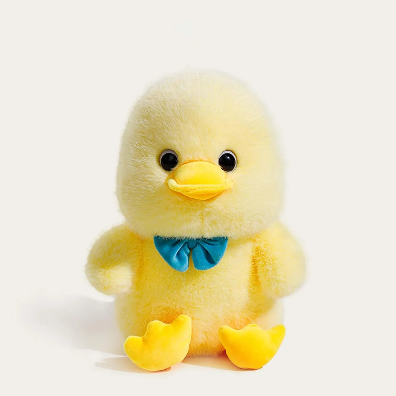 Plush Duck Stuffed Animals Toys Cuddly Soft Duckling Dolls Gifts Home Office Decorations 10 Inches (Yellow)