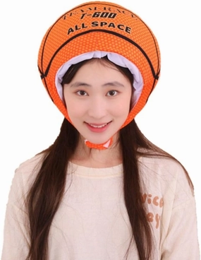 Plush Sports Headgear Hat Halloween Hat Funny Novelty Toy Photo Props Warm Cosplay Costume Head Accessories for Party
