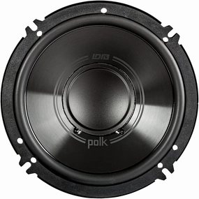Polk Audio DB6502 DB  Series Component Speaker System for Car & Marine - 6.5" 2-Way Speaker, 4-Ohm Impedance, 35-23kHz Frequency Response, Polypropylene Woofer Cone & Separate Silk Dome Tweeter