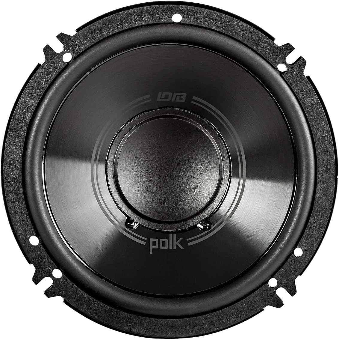 Polk Audio DB6502 DB  Series Component Speaker System for Car & Marine - 6.5" 2-Way Speaker, 4-Ohm Impedance, 35-23kHz Frequency Response, Polypropylene Woofer Cone & Separate Silk Dome Tweeter