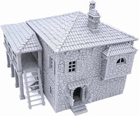 Port Tavern by Printable Scenery, 3D Printed Tabletop RPG Scenery and Wargame Terrain 28mm Miniatures