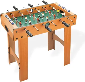 Portable Foosball Table with ABS Handles,Mini Football Table for Kids,Fun Tabletop Soccer Game for Family Leisure Entertainment