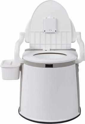 Portable Camping Toilet,Foldable Toilet with Toilet Paper Holder & Lid,Indoor Outdoor Porta Potty,Travel Toilet for Camping,Hiking,Long Road,Trips,Car