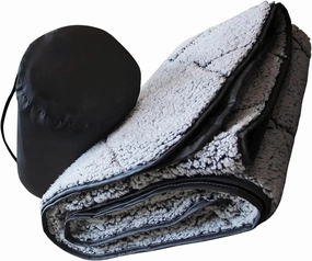 Portable Fleece Camping Blanket Waterproofs Outdoor Blanket Soft Moistureproof Folding Mat For Outdoor Camping Picnics