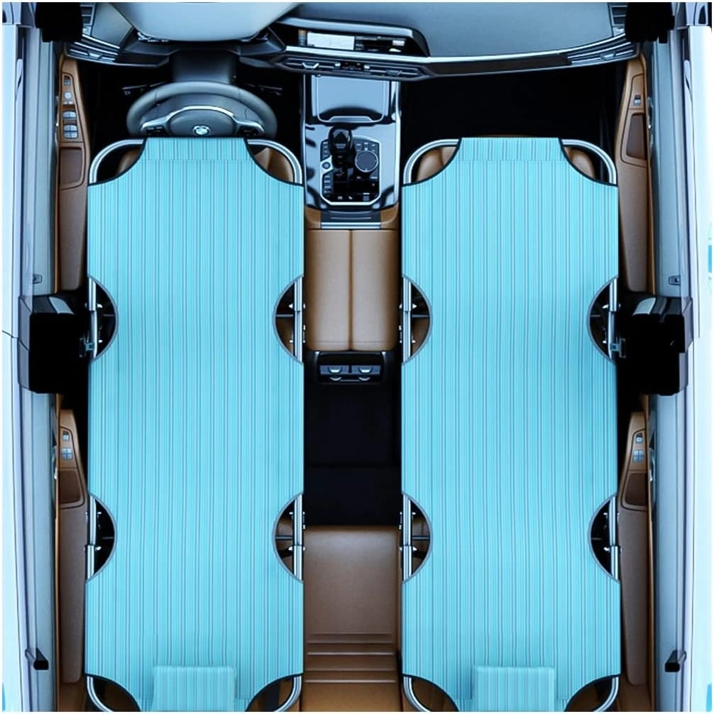 Portable Travel Car Bed for SUV, Adult, Knitting Surface, Holds 550 Lbs (Size: 163x56x38cm-A)