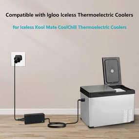 Power Supply Adapter for Igloo 12V AC Converter, for Iceless Kool Mate Cool Chill Thermolectric Coolers Charger Cord