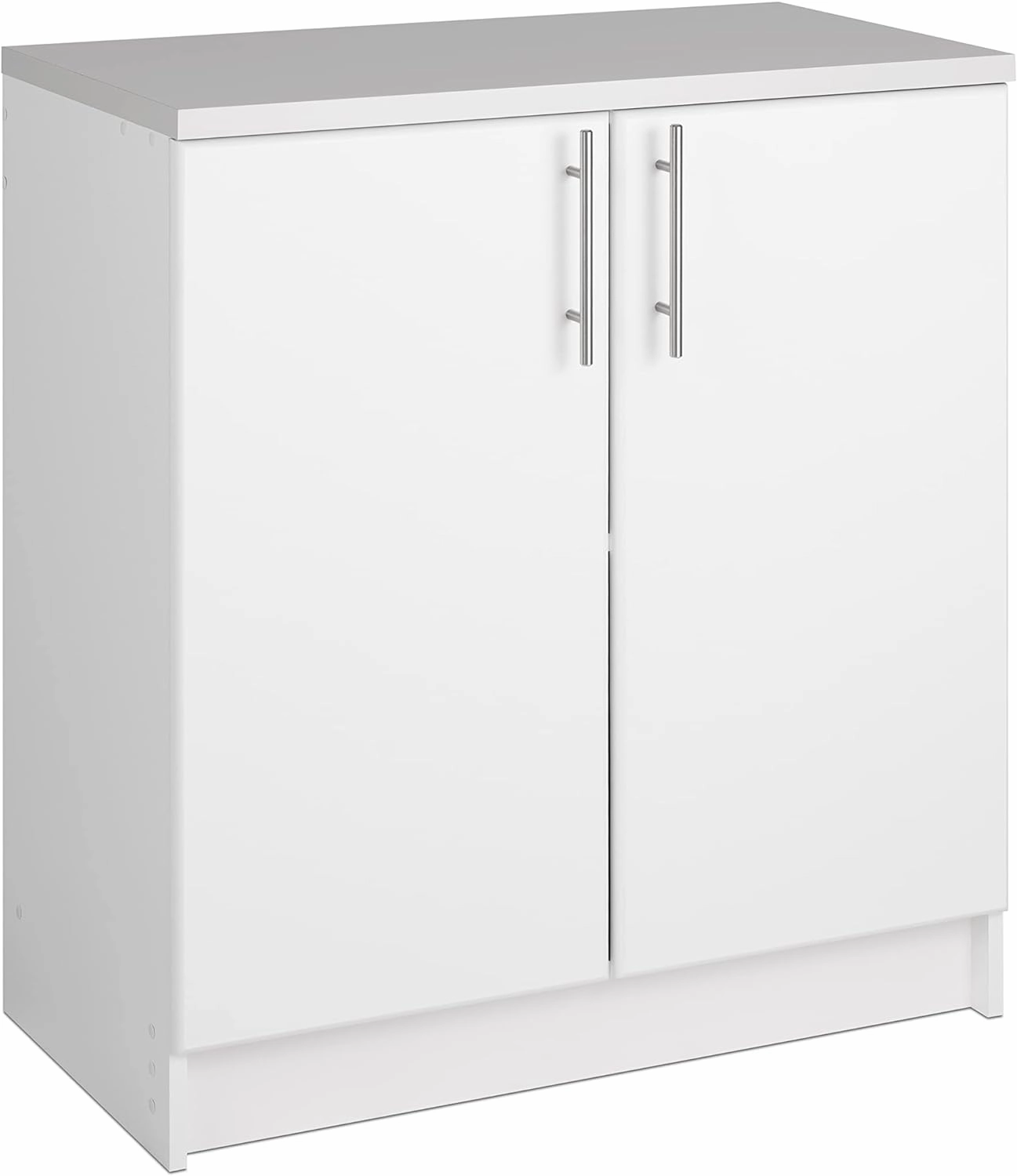 Prepac Elite 32" Storage Cabinet, White Storage Cabinet, Base Cabinet, Bathroom Cabinet with 1 Adjustable Shelf 18" D x 32" W x 36" H, WEB-3216
