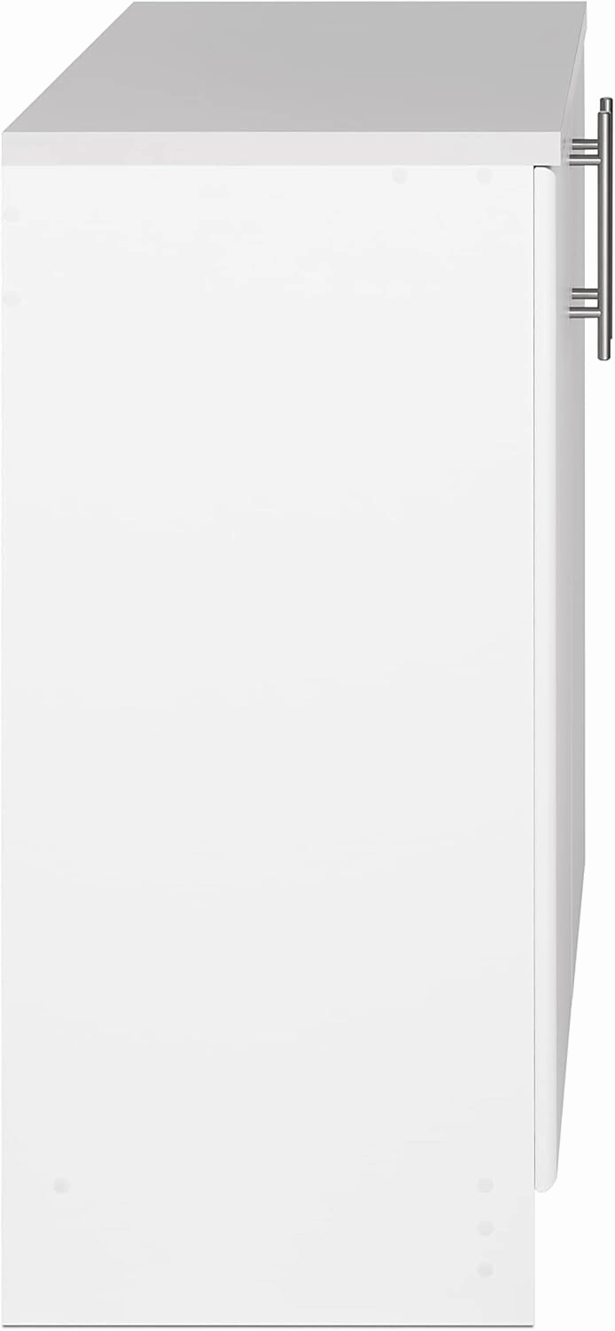 Prepac Elite 32" Storage Cabinet, White Storage Cabinet, Base Cabinet, Bathroom Cabinet with 1 Adjustable Shelf 18" D x 32" W x 36" H, WEB-3216