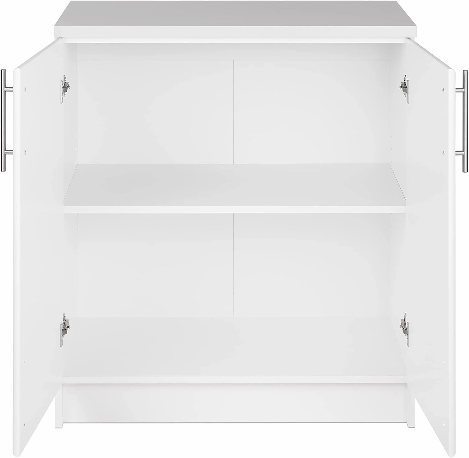 Prepac Elite 32" Storage Cabinet, White Storage Cabinet, Base Cabinet, Bathroom Cabinet with 1 Adjustable Shelf 18" D x 32" W x 36" H, WEB-3216