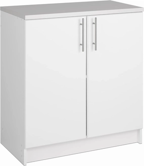 Prepac Elite 32" Storage Cabinet, White Storage Cabinet, Base Cabinet, Bathroom Cabinet with 1 Adjustable Shelf 18" D x 32" W x 36" H, WEB-3216