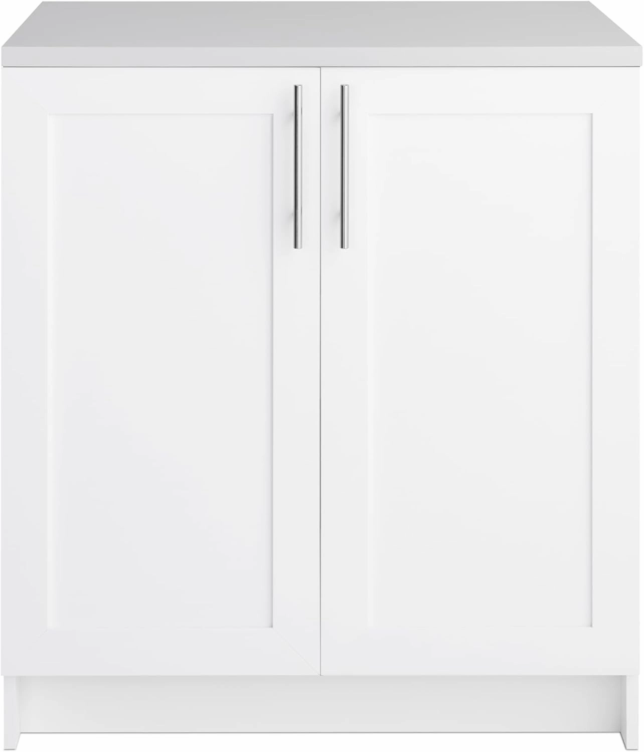 Prepac Elite 32" W Storage Cabinet with Doors and Shelves, White Garage Cabinet, Bathroom Storage with 1 Adjustable Shelf 24.5" D x 32" W x 36" H, WSCR-1005-1
