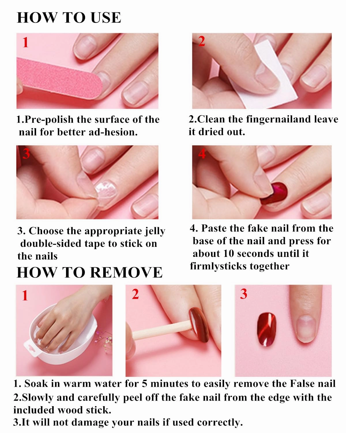 Press on Nails Handmade Nails Luxury Reusable Fake Nails For Girls long Almond armor Tip Colorful Pink Diamonds HandPainted Salon Loveful Design Acrylic GelUV Finished 3D Nails 10PCS(A023, M)