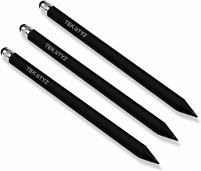Pro Stylus Capacitive Pen Upgraded Works for mobiado Grand Touch Aston Martin with Custom High Precision Touch Full Size 3 Pack! (Black)
