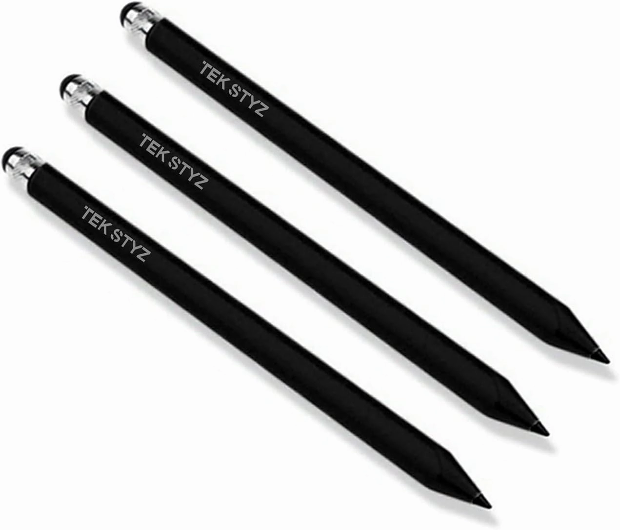 Pro Stylus Capacitive Pen Upgraded Works for mobiado Grand Touch Aston Martin with Custom High Precision Touch Full Size 3 Pack! (Black)