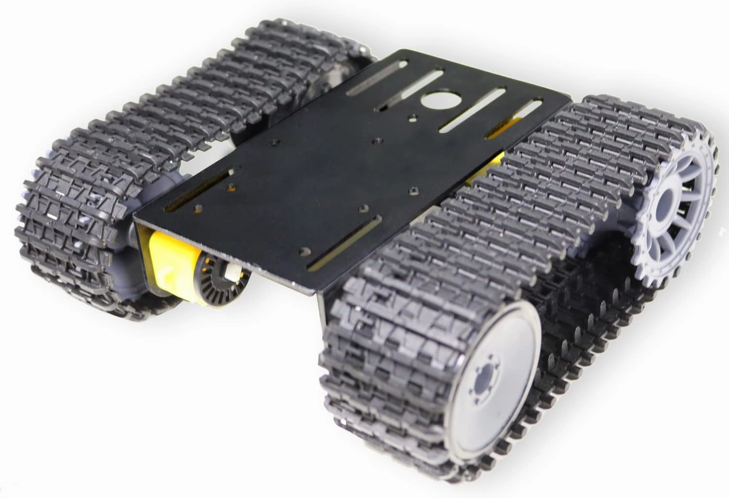 Professional Smart Tracked Robot Tank Car Chassis with 2pcs TT DC Motors, Remote Control Robotic Track Crawler Platform for Raspberry Arduino Microbit Projects, Sciences Educational AI Python Steam
