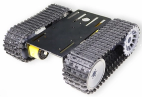 Professional Smart Tracked Robot Tank Car Chassis with 2pcs TT DC Motors, Remote Control Robotic Track Crawler Platform for Raspberry Arduino Microbit Projects, Sciences Educational AI Python Steam