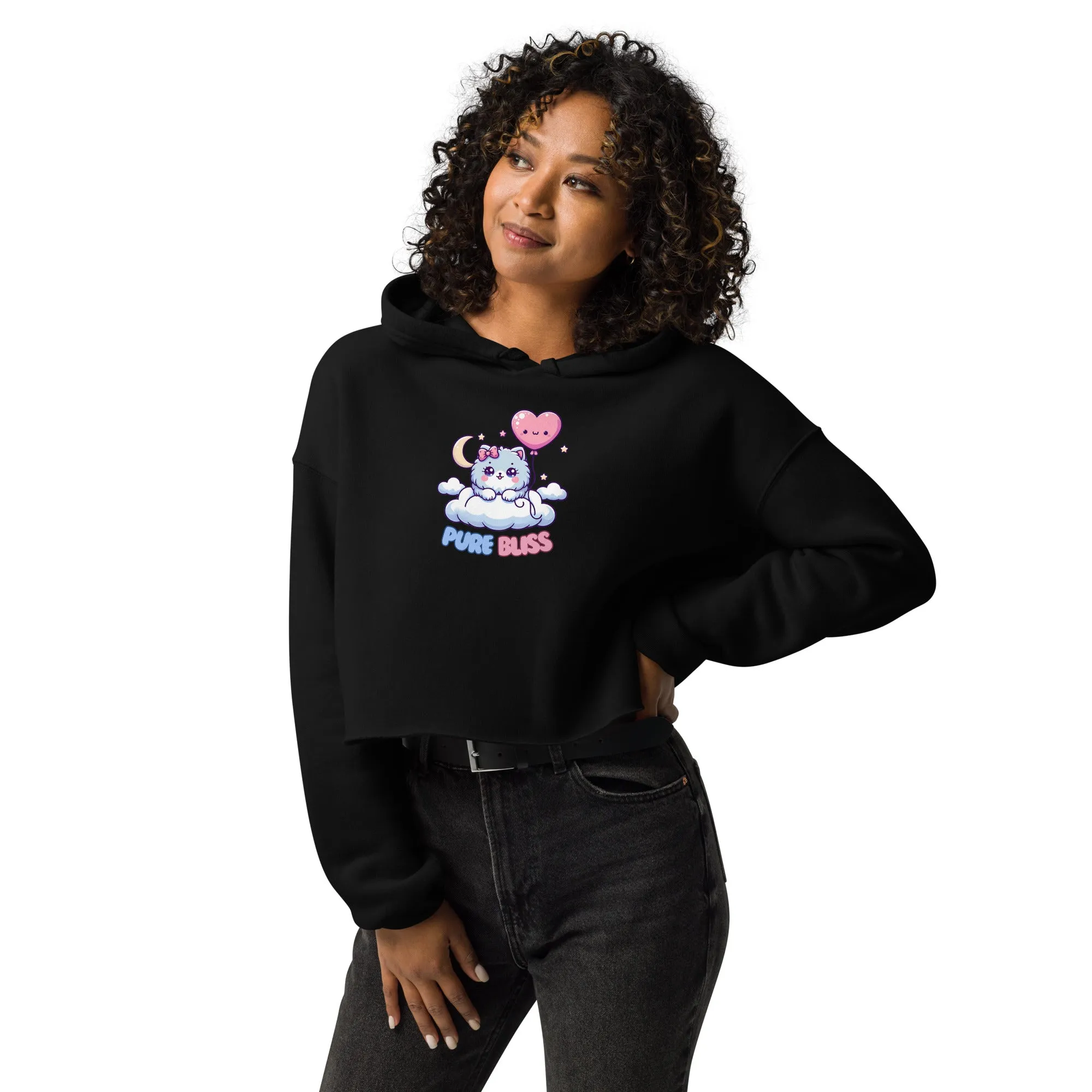 Pure Bliss Crop Hoodie