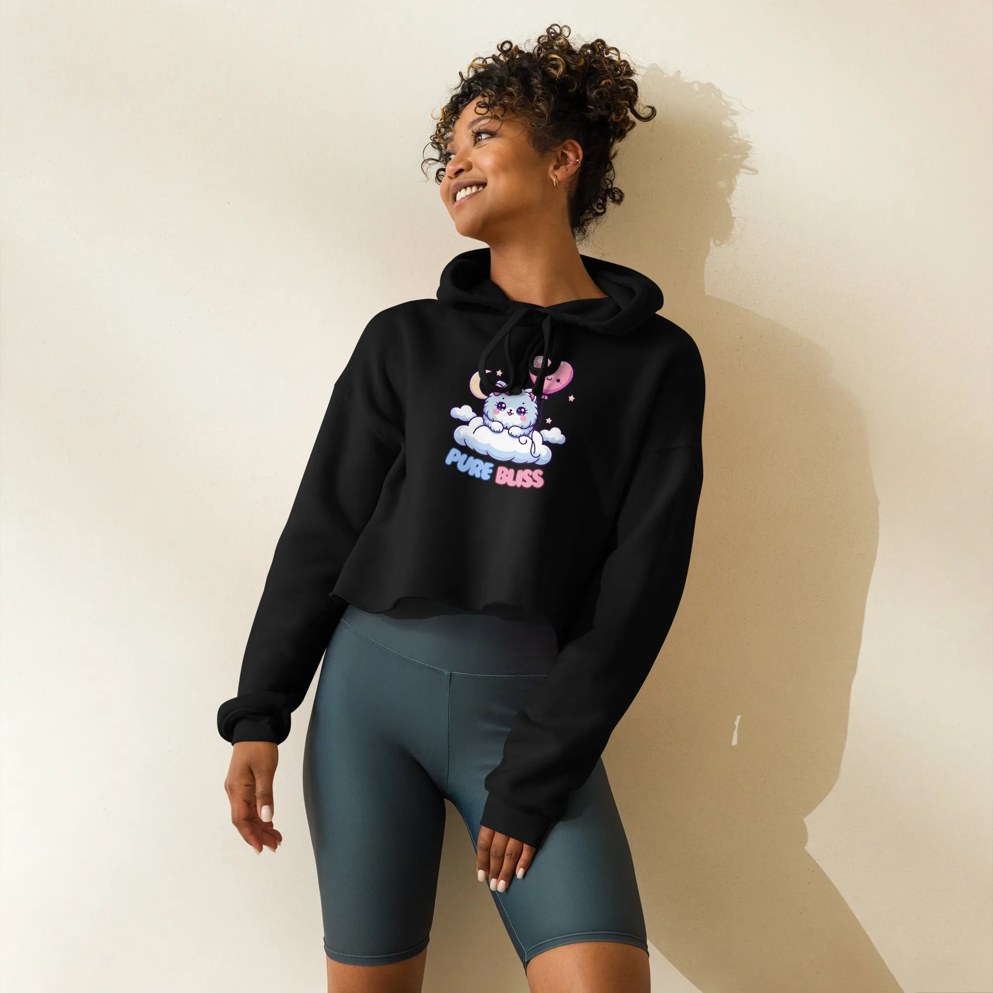 Pure Bliss Crop Hoodie