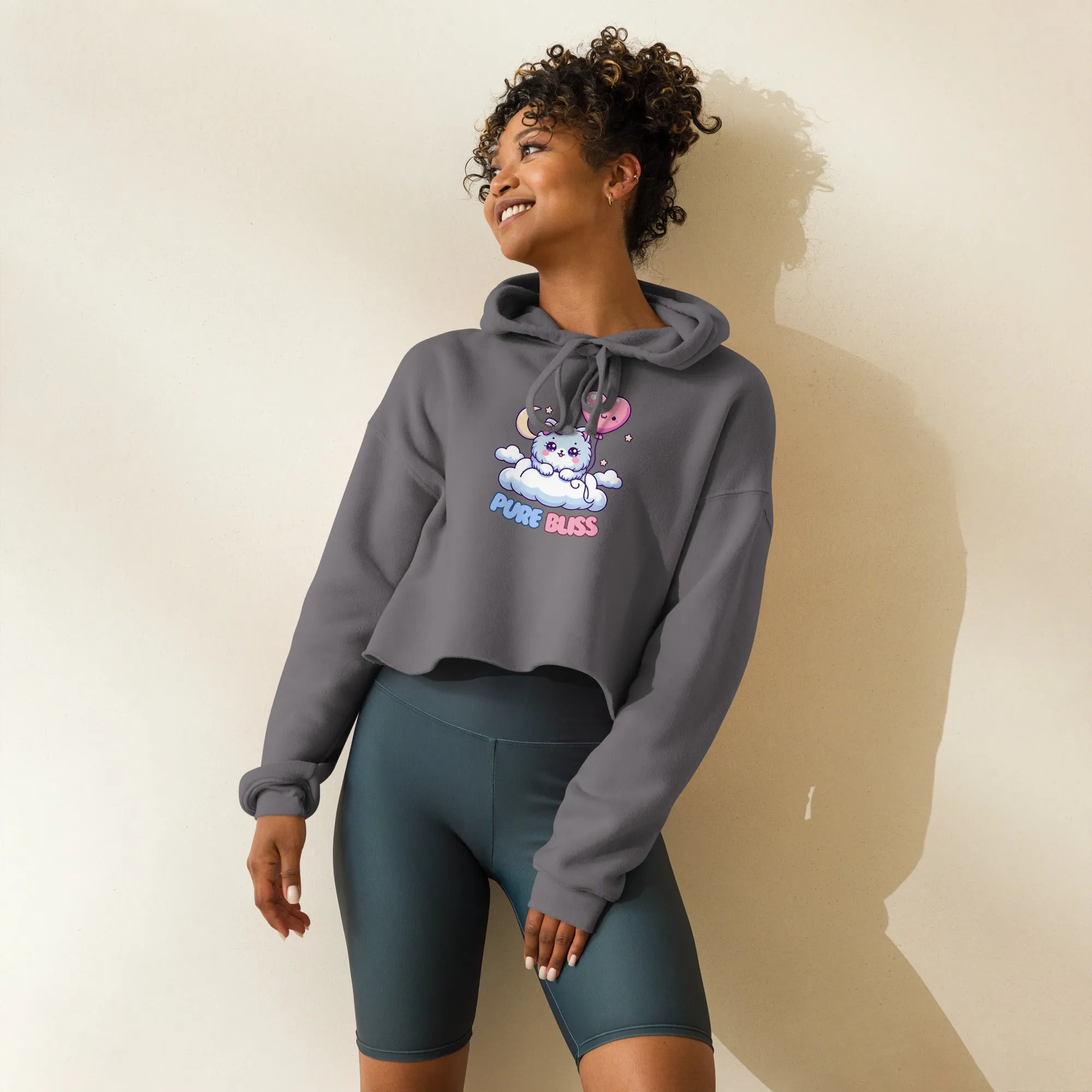 Pure Bliss Crop Hoodie