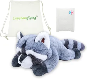 Raccoon Weighted Plush Pillow, Raccoon Weighted Stuffed Animals, Warm Animal Plushie Dolls Throw Pillow Birthday Gifts for Kids & Adults