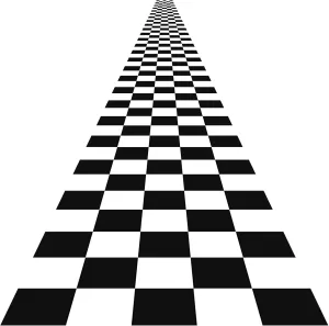 Racetrack Floor Running Black Racer Party Decoration Mat Road Table Runner Long Racetrack Tablecloth Drag for Party (32.8 ft x 6.6 ft)