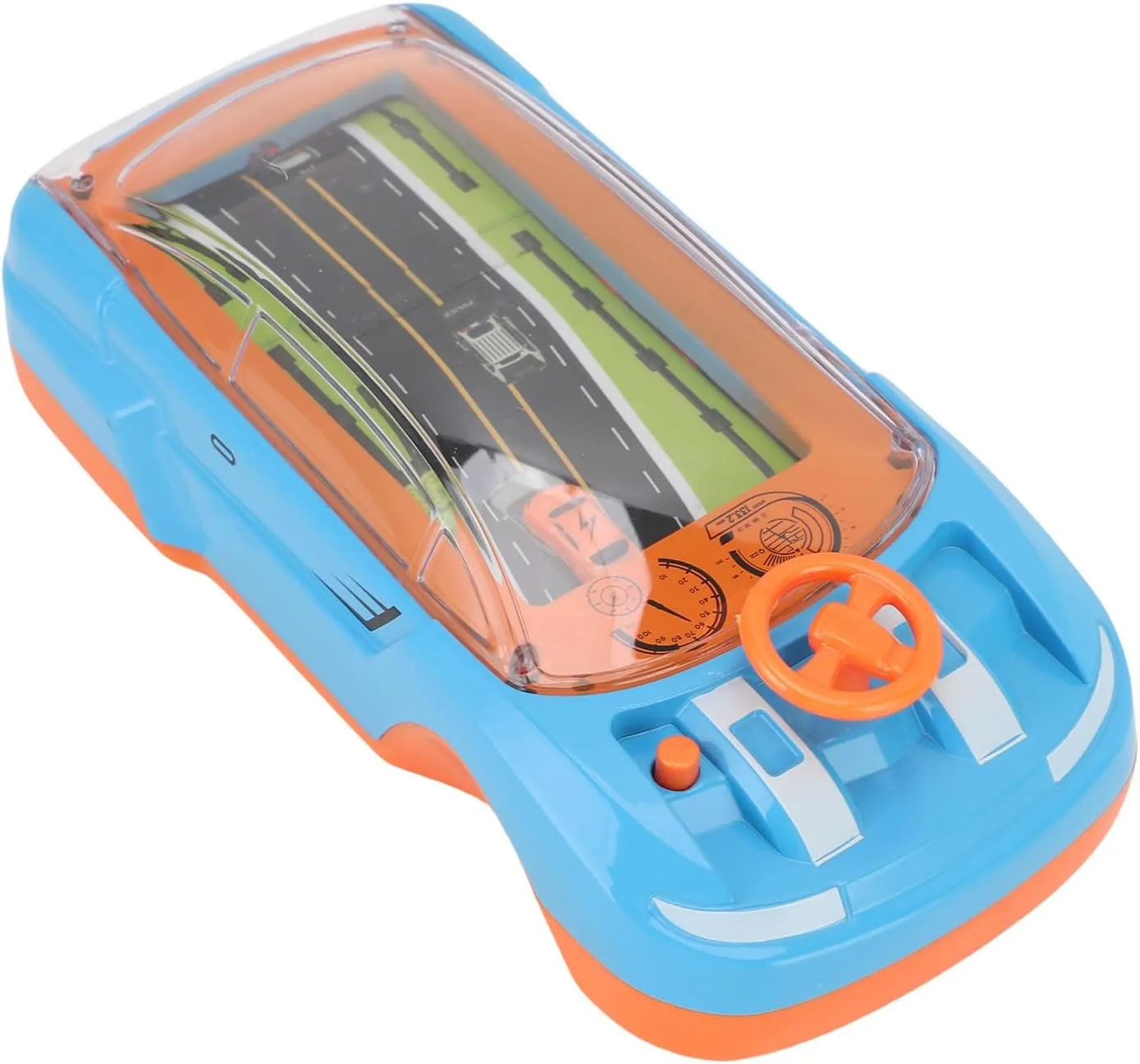 Racing Adventure Car Steering Wheel Toy Driving Games Racing Car Game Console Kids Parent Child Dual Player Mode Interaction Adventure Car Steering Wheel Toy For Kids (Blue)