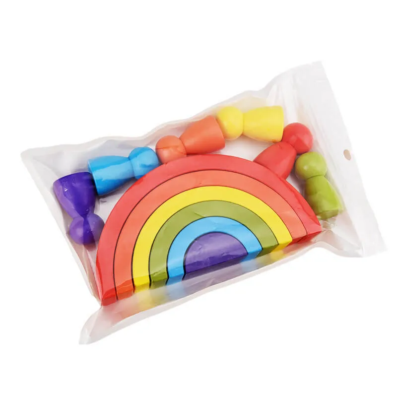 Rainbow Arched Building Blocks – Wooden Learning Toy