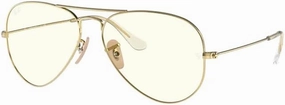 Ray-Ban RB3025 Metal Aviator Sunglasses For Men For Women   BUNDLE with Designer iWear Eyewear Care Kit