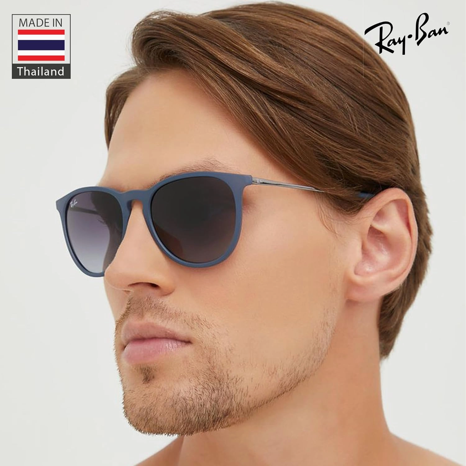 Ray-Ban RB4171 ERIKA Classic Phantos Shape Sunglasses With Eyewear Kit Bundle - High Bridge Fit - Retro Sunglasses