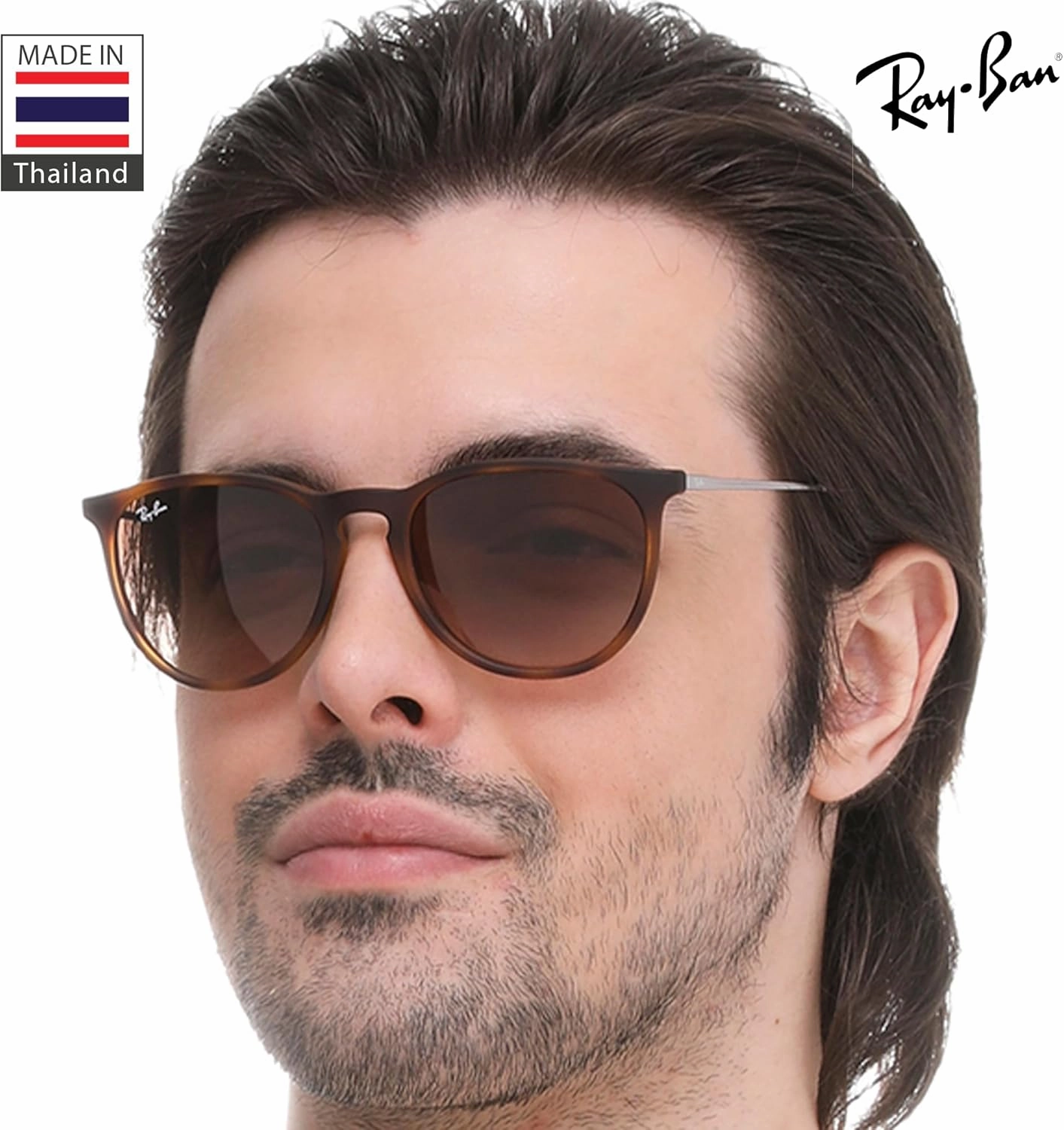 Ray-Ban RB4171 ERIKA Color Mix Phantos Shape Sunglasses With Eyewear Kit Bundle - High Bridge Fit - Retro Sunglasses