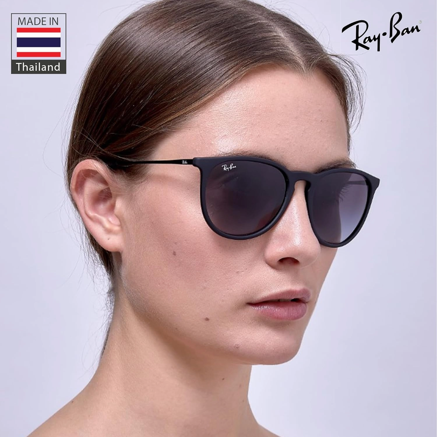 Ray-Ban RB4171 ERIKA Color Mix Phantos Shape Sunglasses With Eyewear Kit Bundle - High Bridge Fit - Retro Sunglasses