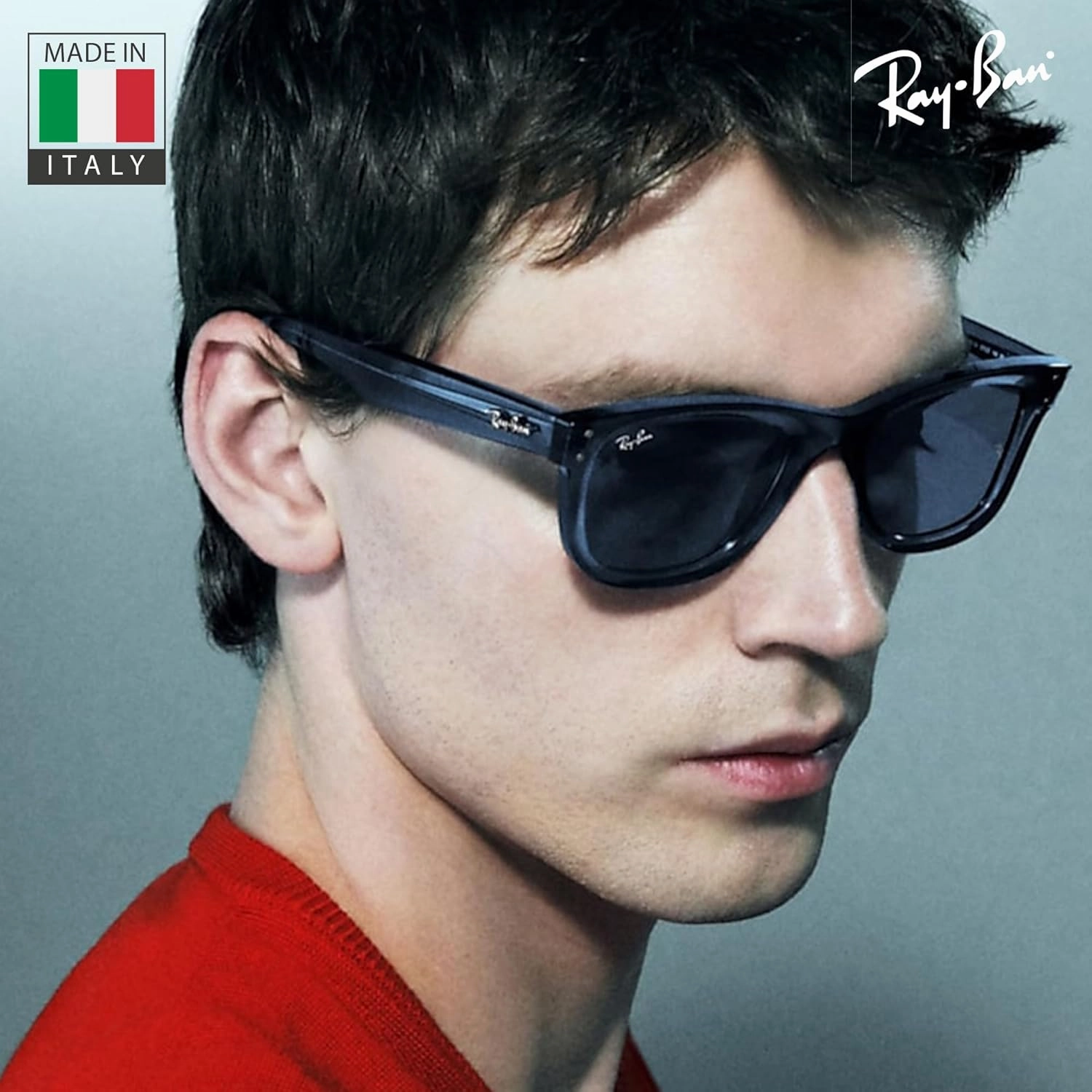 Ray-Ban RBR0502S Boyfriend Reverse Square Non-Polarized Sunglasses for Men & Women With Eyewear Kit Bundle - Classic Lenses