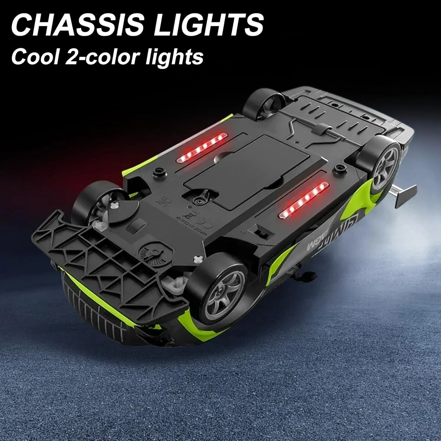 RC Drift Car, 1:16 Scale Remote Control Car 25KM/H 4WD High Speed Remote Control Cars with LED Lights Extra Tires 4WD Hobby RC Cars Pickup Model Toy Gifts for Kids Adults