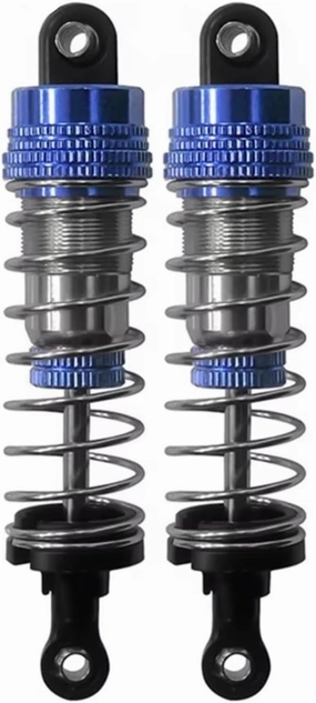 Rc Shock Absorber For Hyper Go For MJX H16H H16E H16P 16207 16208 16209 16210 80mm Metal Oil Shock Absorber Damper RC Car Parts Accessories Upgrade Replacement(Blue)
