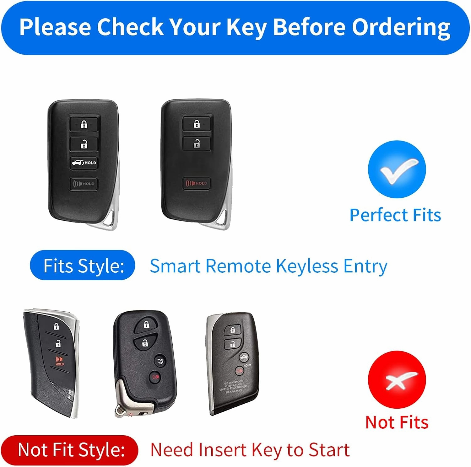 Real Glass Fiber Key Fob Cover fit for Lexus,Key Fob Protector Fits for Lexus LX570 RX450 RX350 RC300 IS350 GS LC Remote Key Case,Red