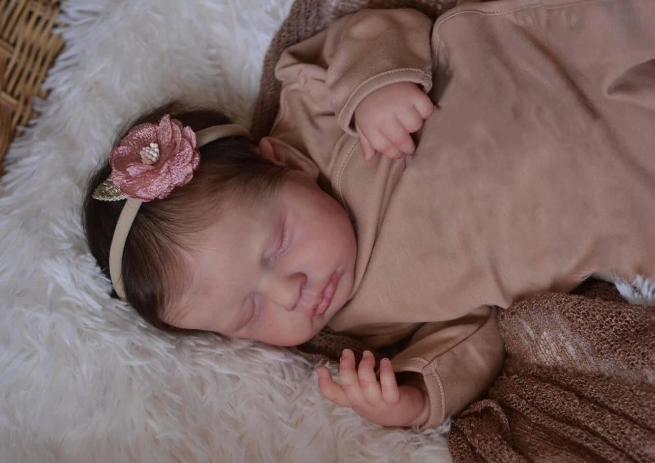 Reborn Baby Dolls Girl Realistic Newborn Baby Full Body Soft Vinyl Real Life Dolls Lifelike Toddler 20 Inch Baby Dolls Birthday Festival Gift Set for Kids Age 3 