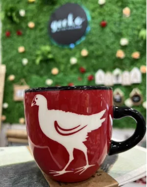 Red Pukeko Ceramic Mug