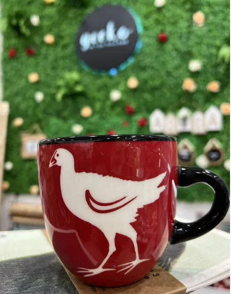 Red Pukeko Ceramic Mug