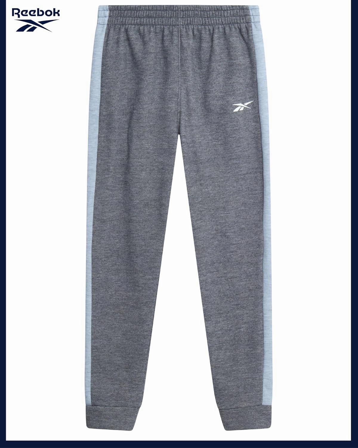 Reebok Boys' Active Sweatsuit - 2 Piece Performance Fleece Zip Hoodie Sweatshirt and Jogger Sweatpants - Activewear Set, 8-14